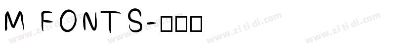 M FONTS字体转换